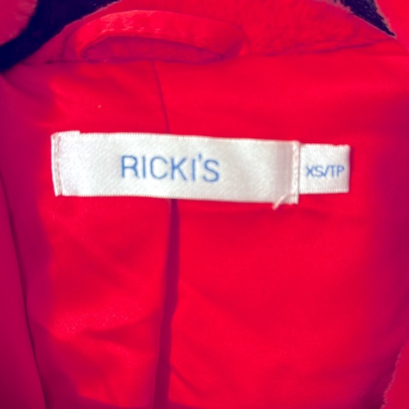 Ricki’s soft fluffy vibrant red coat. Brand new condition - Picture 2 of 4